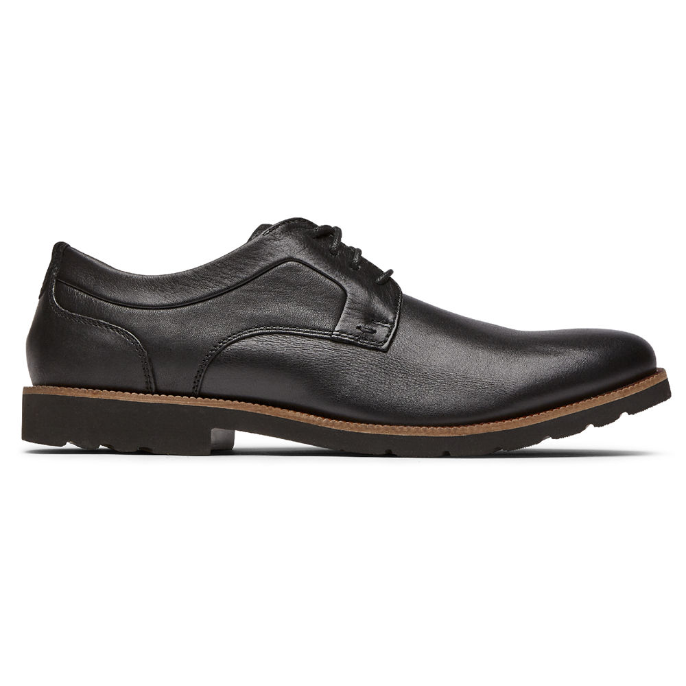 Rockport Singapore Mens Oxfords - Sharp & Ready 2 Plain Toe Black - VQ3501986